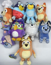 9PC Bluey Plushie Set~ Bingo Lila Bluey Socks Bilby Chattermax & Chilli  +~NWT picture