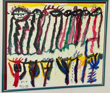 Flo Bernstein Florence Listed Kansas City Artist Art Watercolor Painting Mcm Vtg picture