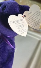 RARE RETIRED 1997 Ty Beanie Babies Princess Diana Bear Toy picture