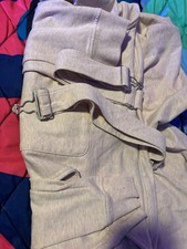 SWOVERALLS THE GREAT FANTASTIC Beige Cotton Overalls Joggers Women's L* desc* picture