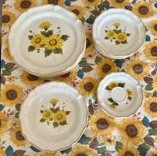 Mikasa Sunny Side Vintage Plates Bowels Mint Condition Never Used Set Of 4 picture