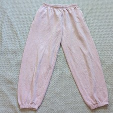 Iets Frans... Sweat Pants Womens M Pink Fleece Elastic Waist Joggers Lounge Cozy picture