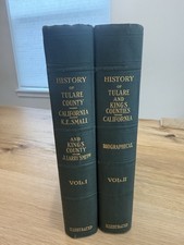 RARE: 1926 Antique HC; History Of Tulare & Kings County California, Vol. 1 & 2 picture