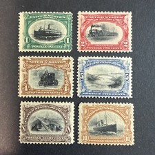 US Scott #294-299 MH Except #295 And #298 MNH picture