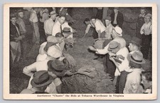 Vintage Virginia Tobacco Warehouse Auction Postcard Graycraft Danville VA picture