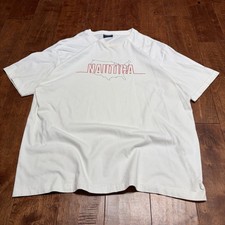 Vintage 90s Nautica USA L white t shirt picture