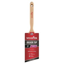 Wooster 5221-3 3 Inch Angle Sash Paintbrush, 3 Inch, White, Silver, Inch picture