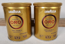 LavAzza QualitÃ  Oro Ground Coffee Medium Roast 100% Arabica 8.8 oz Tin 2 Pack picture