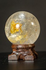 Golden Healer Clear Quartz Sphere 2.25