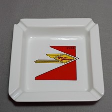 Vintage Harley Davidson Ashtray White Ceramic Square picture