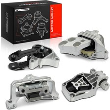 A-Premium 4PCS Engine Motor Mount and Transmission Set Silver, Black  picture