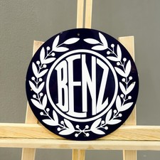 Benz Vintage Emblem Heavy Metal Sign — Classic Garage Decor — 30 cm (11.8