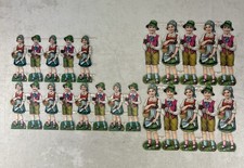 Vtg Victorian Children Hansel Gretel Die Cut Scrap Embossed West Germany Unused picture
