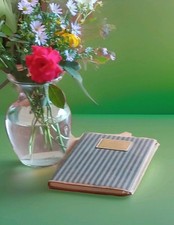Fendi Vintage Pequin Striped Wine Journal Mint Condition With Original Bag📔 picture