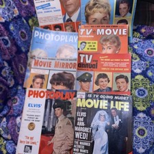 1950’s PHOTOPLAY MAGAZINE Lot All ELVIS PRESLEY Oct 1958 Army Cover Ricky Nelson picture
