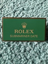 Rolex Authorized Dealer Display Clip Signs tag - Submariner date - Rare Item picture