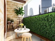 ColourTree Artificial Hedges Faux Ivy Leaves Fence Privacy Screen Fake Faux picture