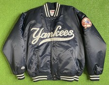 Vintage 90s New York Yankees Bomber Jacket Mens M Majestic Authentic Collection picture