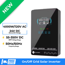 Sumry 4KW 24V Hybrid Solar Inverter with MPPT 140A Pure Sine Wave Output 120V AC picture