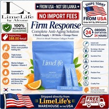 LimeLife Firm Response Premium Collagen Powder Orange 30 Sticks NIB🚚From USA🚚 picture