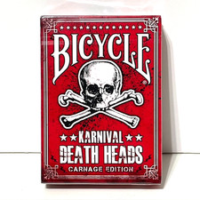 Bicycle Playing Cards Set Karnival Death Heads Carnage Edition Brand New Sealed picture