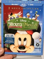 Mickey's Once & Twice Upon a Christmas(Blu-ray + DVD) 2 Moview NEW W/ Slipcase picture
