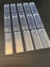 15 BRAND NEW LEGO PIECES 1x2x5 CLEAR TRANSPARENT TUBE WALL COLUMN WINDOW 2454 picture