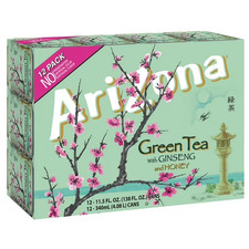 Arizona Green Tea with Ginseng and Honey, 11.5 Fl Oz Cans (12-Pack) picture