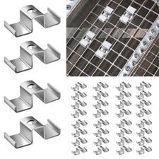 50 Pcs Grating Clips for 316 Stainless Steel Bar Saddle Clips for Drainage Syste picture