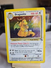 Dragonite 4/62 holo rare fossil (Damaged) HP picture