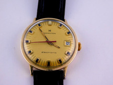 VINTAGE HAMILTON ELECTRONIC 13J CAL.683 MENS 10K RGP WRISTWATCH SERVICED C.1970s picture