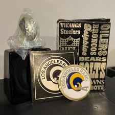 Vintage 1970s LA Rams NFL Avon Decanter w/ box Collectible Man Cave NOS VG picture
