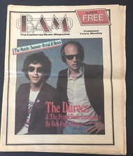 Vtg 1979 BAM So Cal rock newspaper magazine Motels Durocs Ben Fong Torres picture