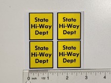 Tonka State Hi-way Dept, Highway Department, Stickers For Vintage Tonka Trucks. picture