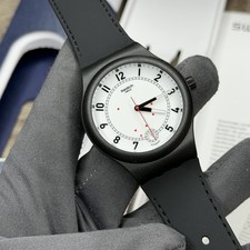 NEW✅AUTOMATIC✅ Swatch SISTEM CHIC Black Silicone Men's Watch SUTB402 picture