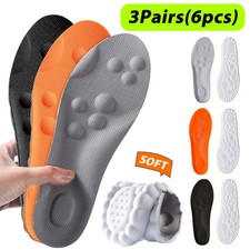 3Pairs Cushioning Insoles Memory Foam Work Sports Soft Insoles - Size Large 7-14 picture