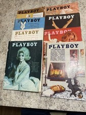 Lot Of 8 1964 Playboy Magazines Marilyn Monroe Jan Sept Feb Dec June May Aug Nov picture