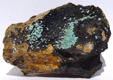 Gorgeous Cuprian ADAMITE--San Rafael mine, Nevada--Museum Benefit--R Gibbs Label picture
