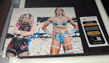 WWE ALEXA BLISS & Charlotte Flair SIGNED TAG TEAM CHAMPIONS 8X10 PHOTO JSA COA picture