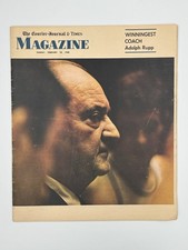 Vintage 1968 Louisville Courier Journal Magazine Adolph Rupp Kentucky Wildcats picture