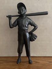 1988 HARTLAND 25th ANNIVERSARY BATBOY LITTLE LEAGUER UNPAINTED BLACK PLASTIC picture