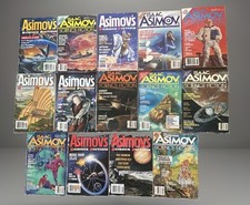 Vintage Isaac Asimov Science Fiction Magazine 1986 to 1995 Lot of 14 Books picture