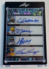 Sam Leavitt Dilin Jones Harlem Berry Caden Durham 2026 Leaf Auto /7 LSU Tigers picture