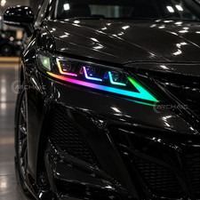 Pair RGB Full LED Headlights For Toyota Camry 2018-2024 Front Lamps Assembly picture