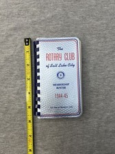 Vintage 1944-45 The Rotary Club Roster of Salt Lake City Membership Roster picture