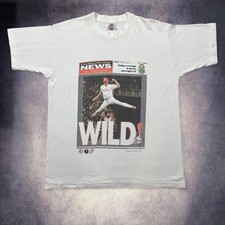 RARE Vintage 1993 Phillies baseball newspaper single stitch t-shirt picture
