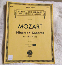 G. Schirmer Mozart Nineteen Sonatas for Piano Score Collection Vol. 1304 picture