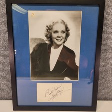 Alice Faye Custom-Matted Framed Photo And Signature Vintage Original  picture