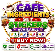 CAFE INGREDIENT SET MOGO Stickers Go Monopoly Stickers Go -FAST picture