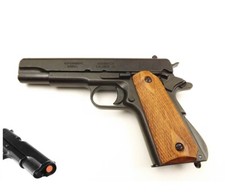 Denix 1911 A1 Non-Firing Full Size Collectible Replica Prop Gun Light Wood Grips picture